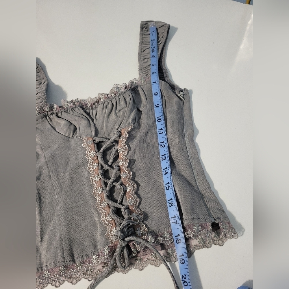 Lioness Palmer Corset in Washed Grey XS?see measurements - Picture 10 of 10
